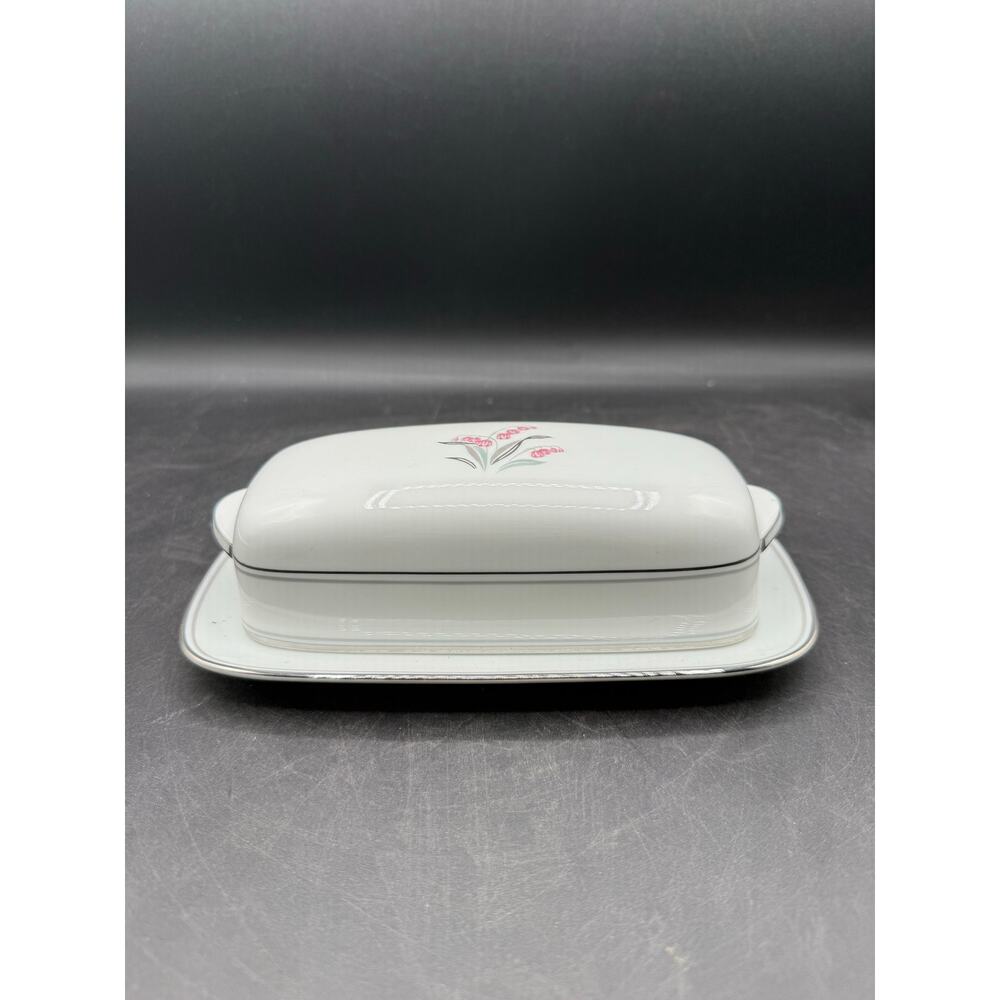 Vintage 1950 Noritake China Crest Covered Butter Plate-Great Condition